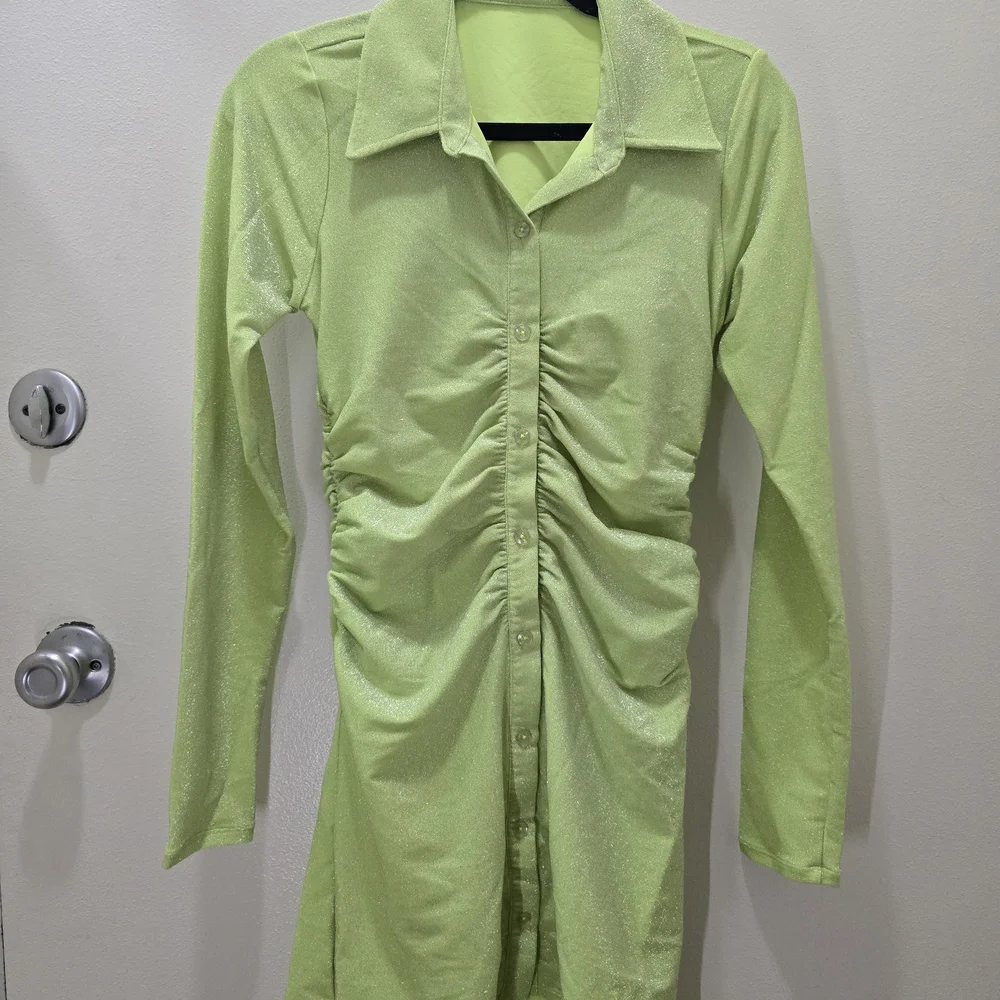 Good American Light Green Long Sleeve Dress - Picture 7 of 9
